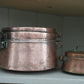 Antique French copper pots
