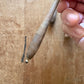 Antique primitive chunky wooden salt spoon