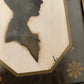 Vintage hand painted silhouette