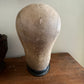 Antique canvas mannequin head form
