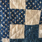 Early Antique star pattern quilt | indigo blue