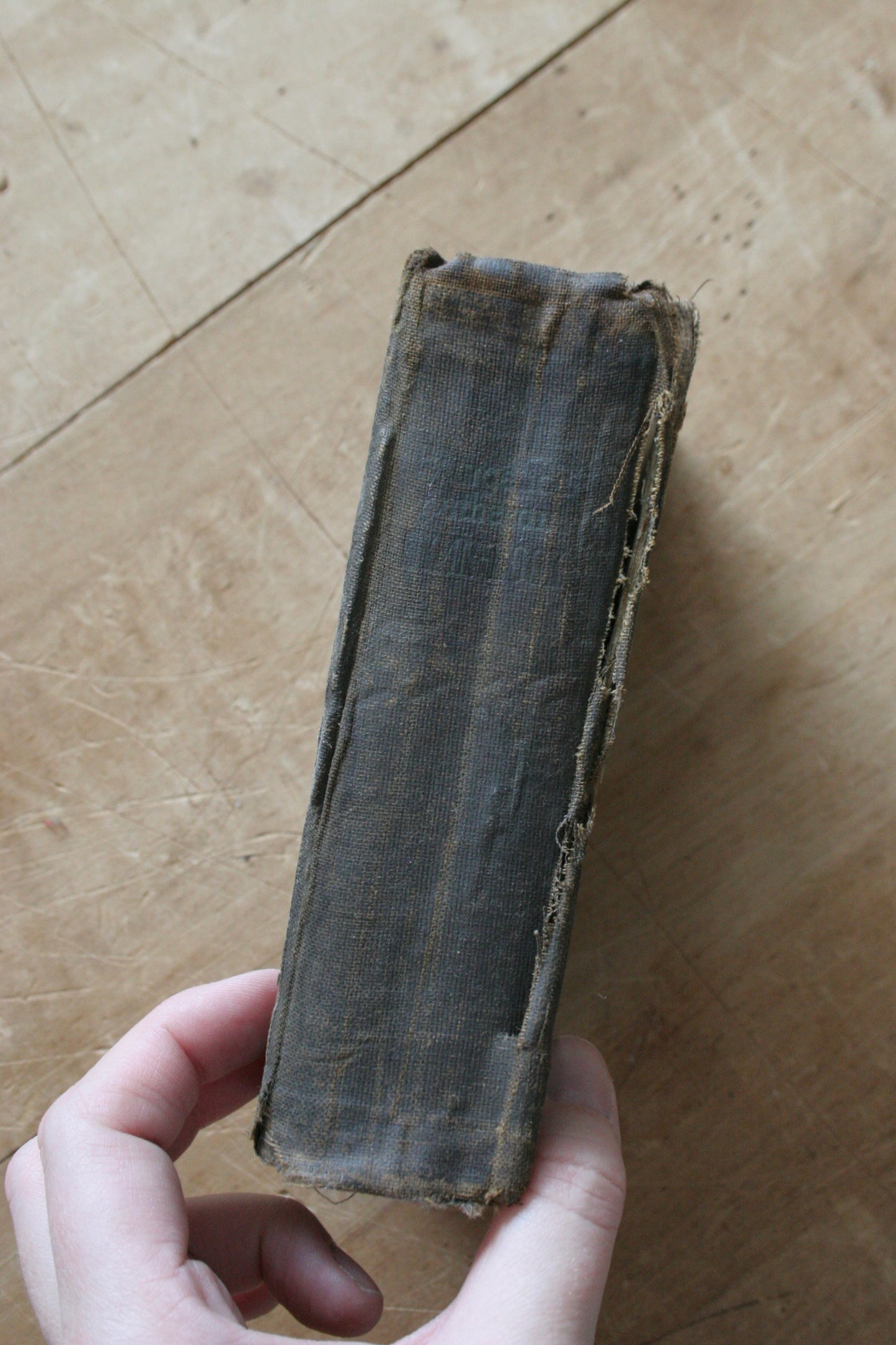 Antique HYMNS book 1800s with dried flowers