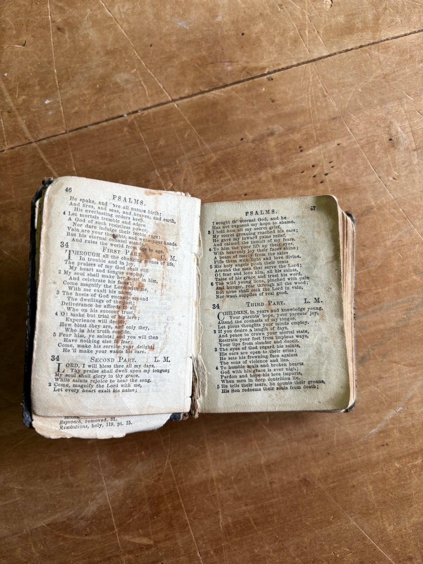 Antique small Psalms & Hymns book