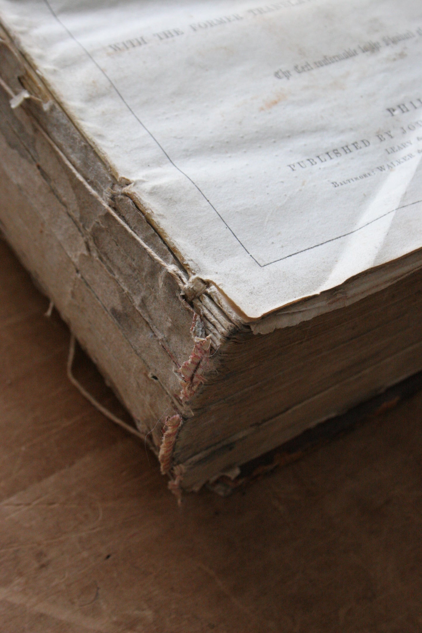 Antique family large Bible 1855 including apocrypha