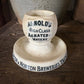 Antique advertising match strike and holder