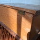 Antique wooden bible box with 1741 German bible