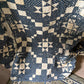 Early Antique star pattern quilt | indigo blue
