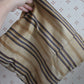 Antique French ticking stripe feather pillow