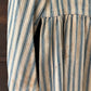 Antique primitive dress apron | blue stripe ticking