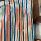 Rare Antique red & blue ticking mattress | wool filled