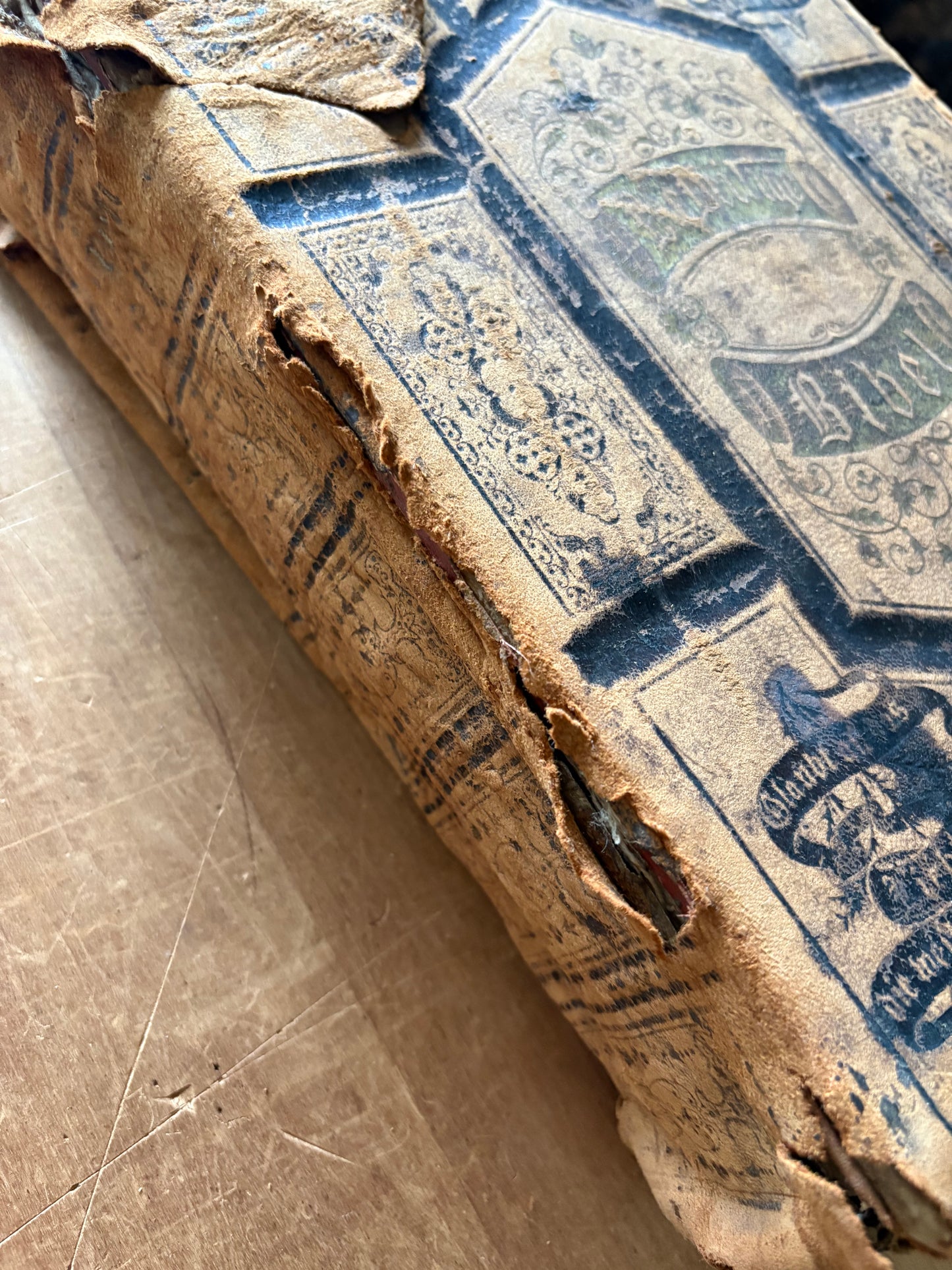 antique German family Bible