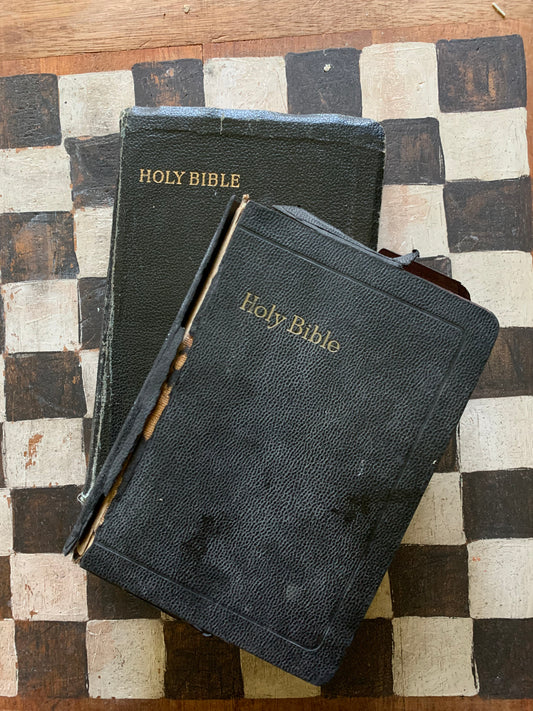 Vintage leather bibles