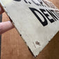 Antique metal DENTIST sign - Double sided