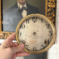 Vintage metal clock face