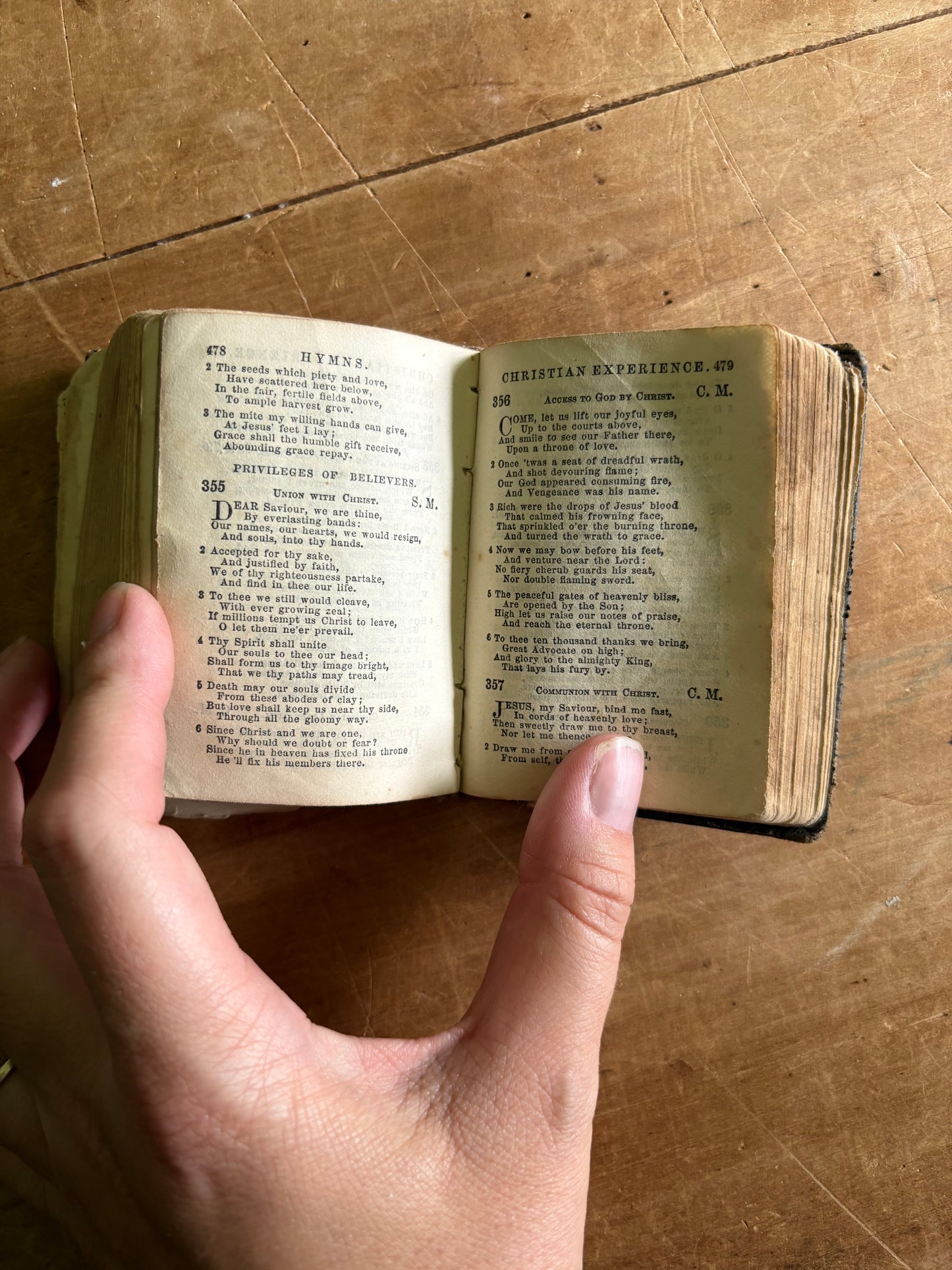 Antique small Psalms & Hymns book