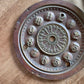 Vintage metal clock face set of two