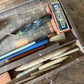 Antique wooden art box with supplies