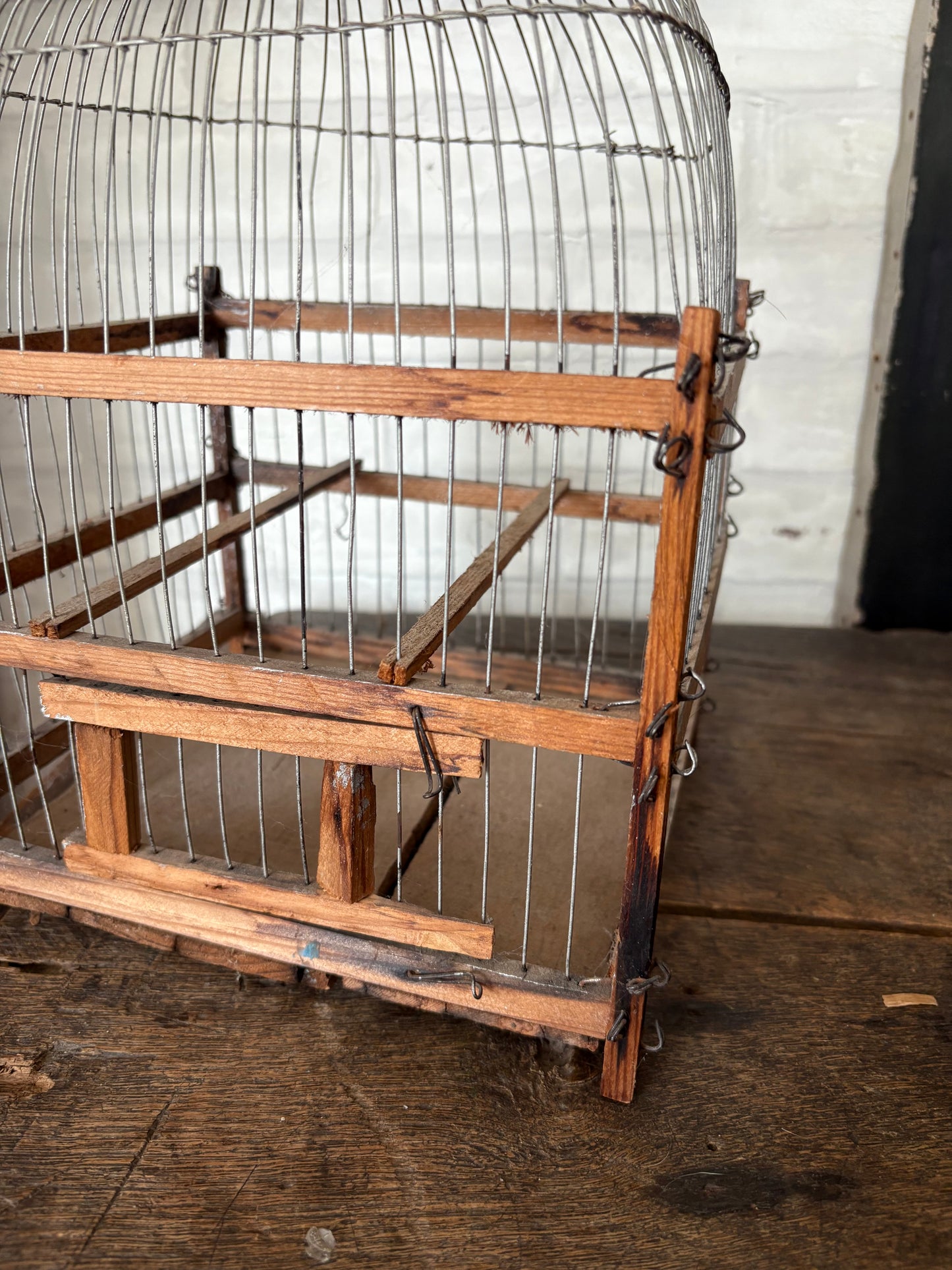 Antique bird cage