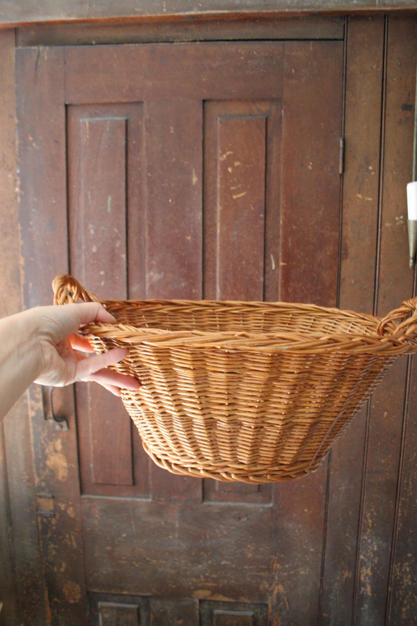 Vintage small French basket