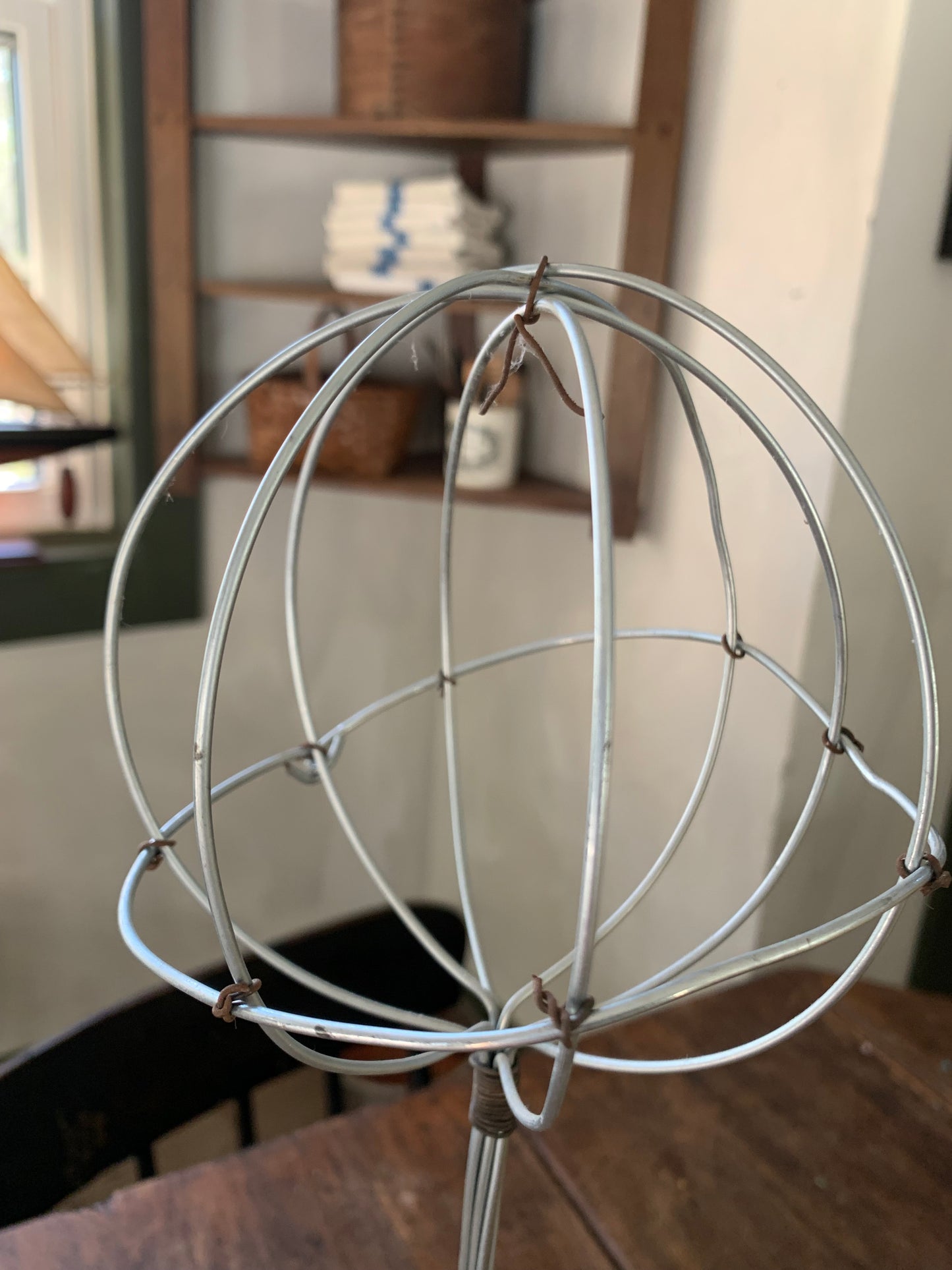 Vintage wire hat stand