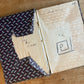 Antique early fabric covered school book