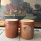 Vintage French Stoneware Confit Pot Salt Pot