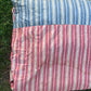 Vintage ticking stripe feather mattress