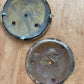 Vintage metal clock face set of two
