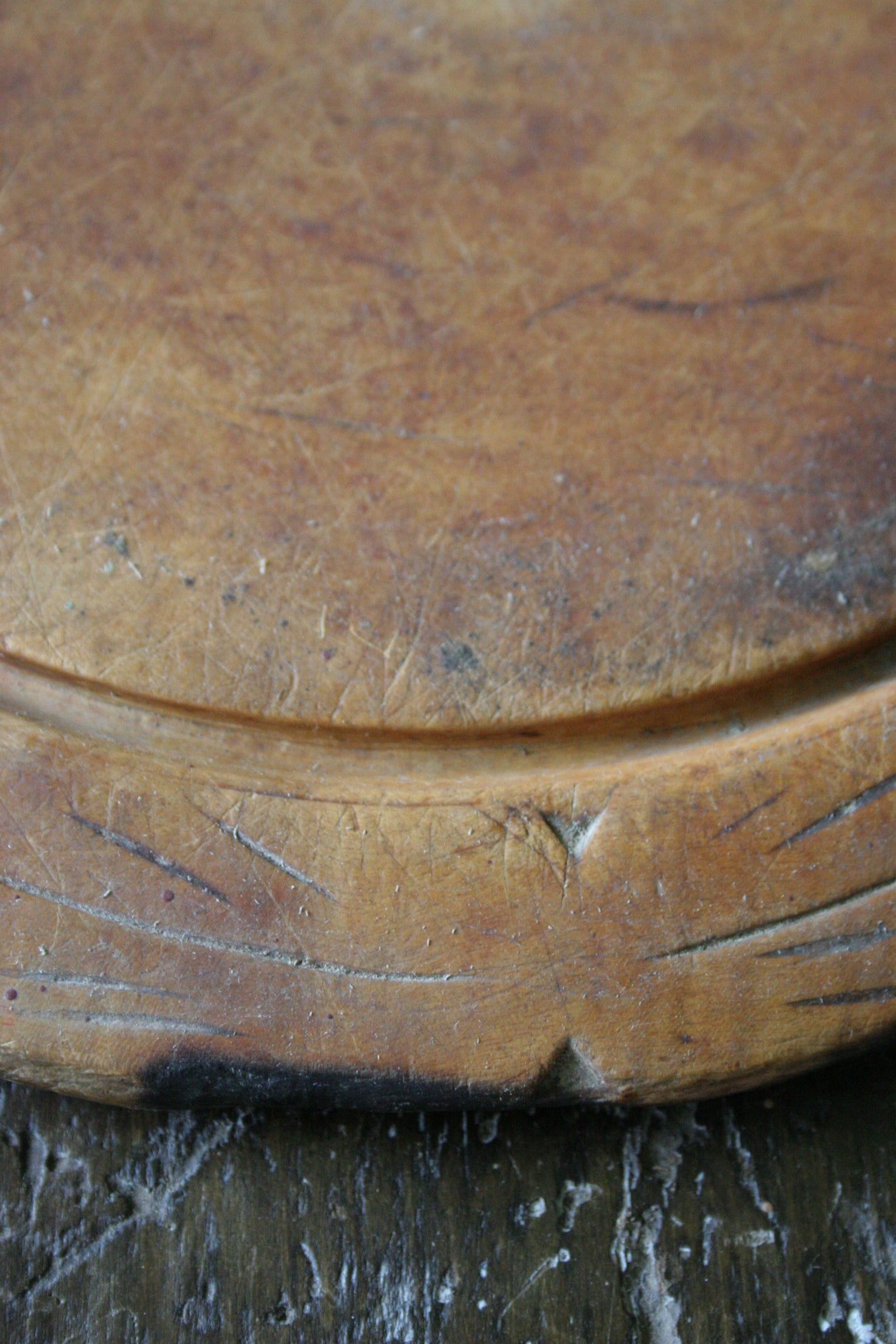 Antique bread cutting board