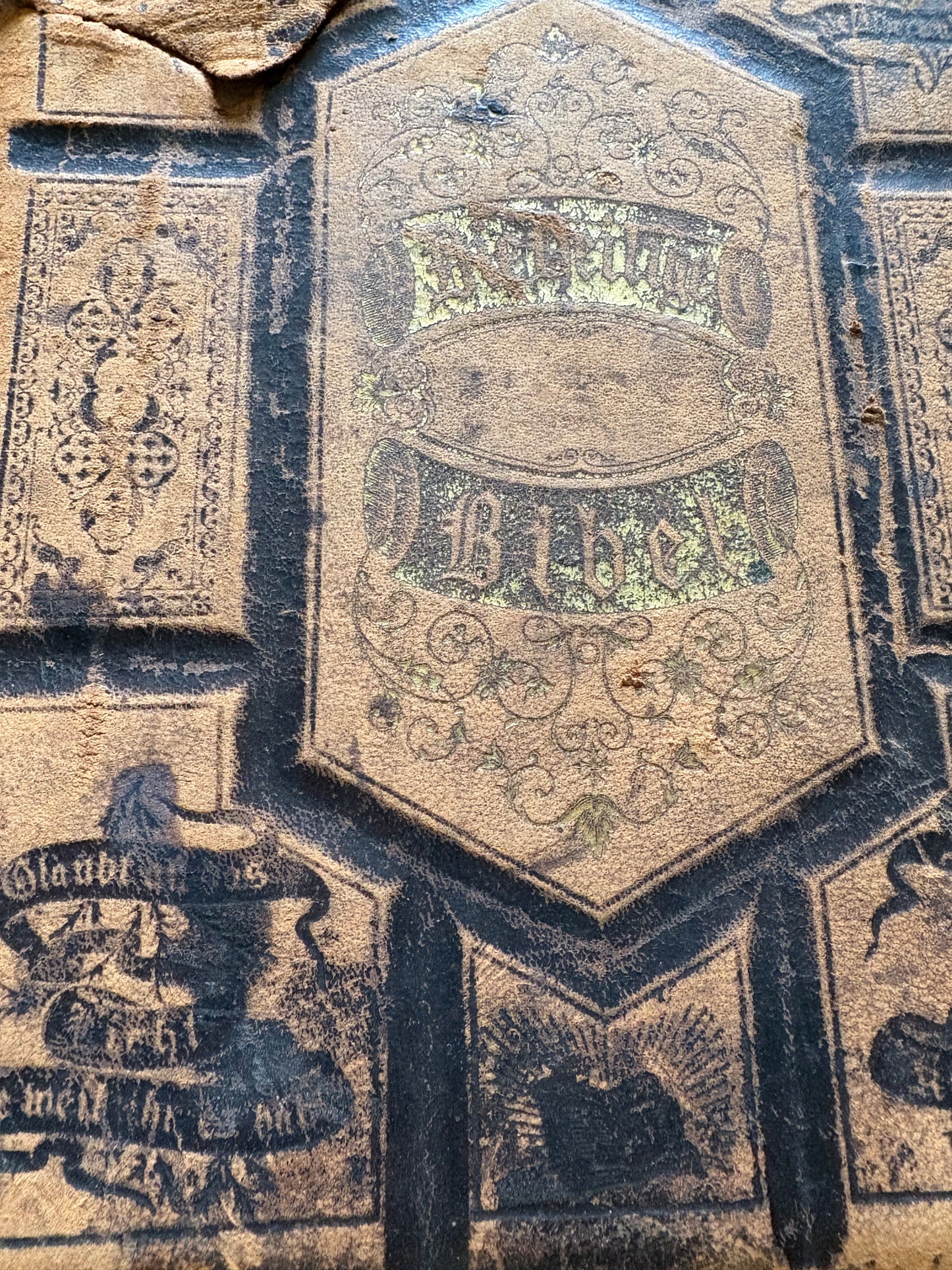 antique German family Bible