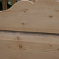 Antique English knotty pine sleigh bed | Twin