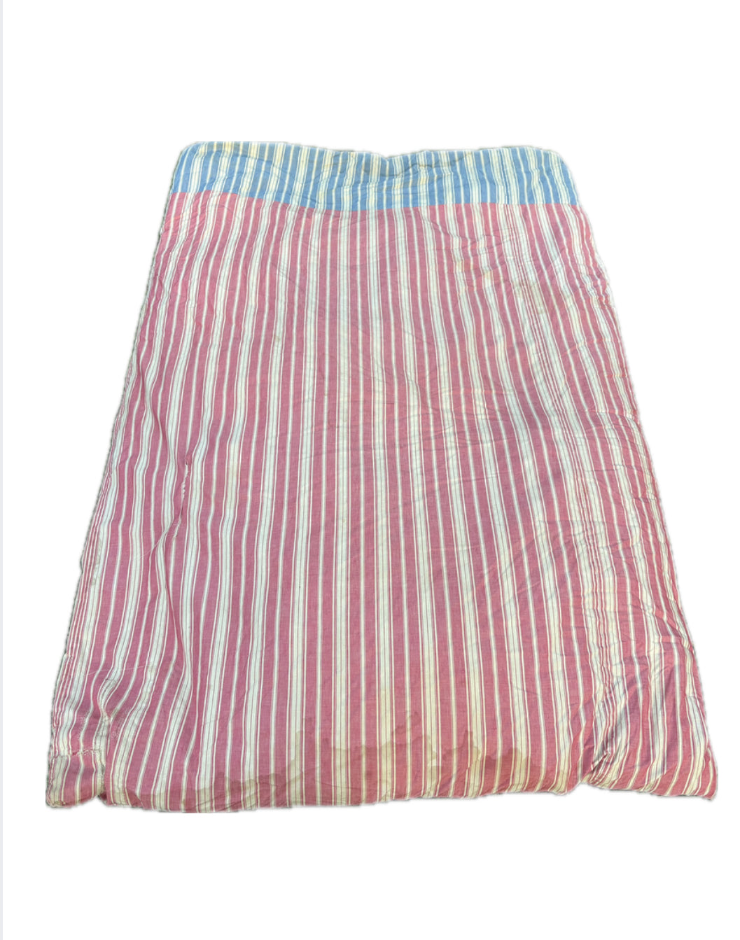 Vintage ticking stripe feather mattress