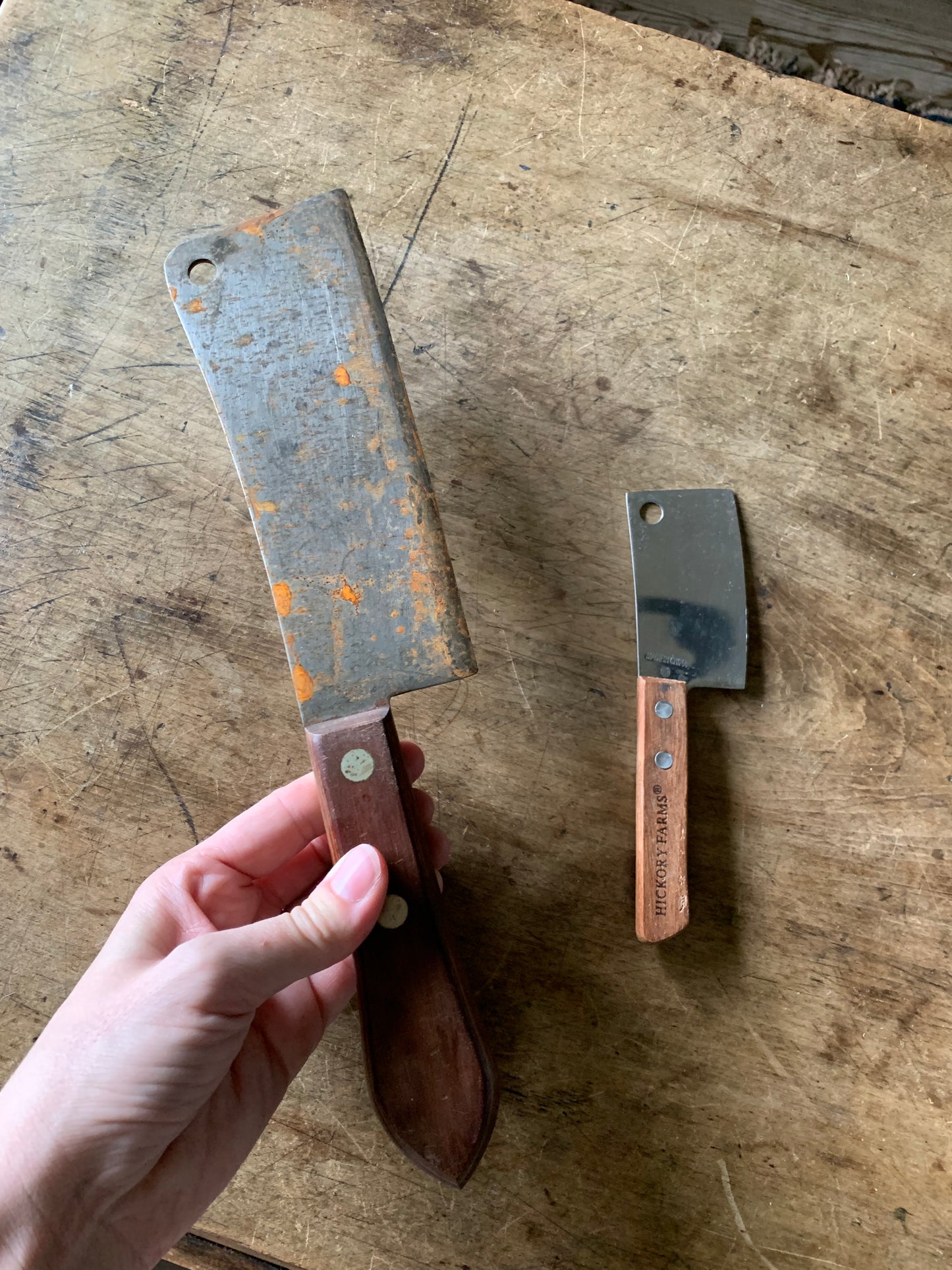 Vintage butcher knives
