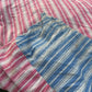 Vintage ticking stripe feather mattress