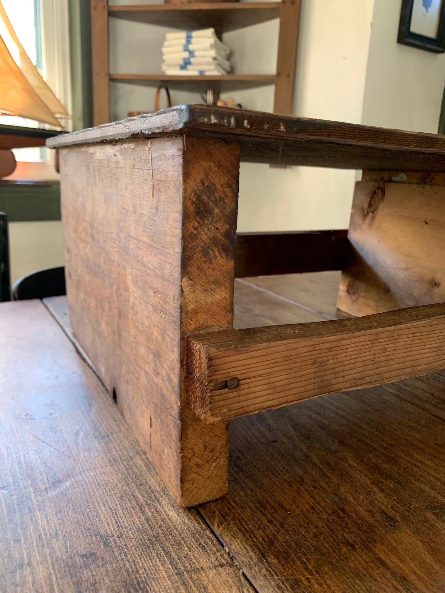 Vintage wooden stool