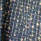 Antique victorian calico blue house dress