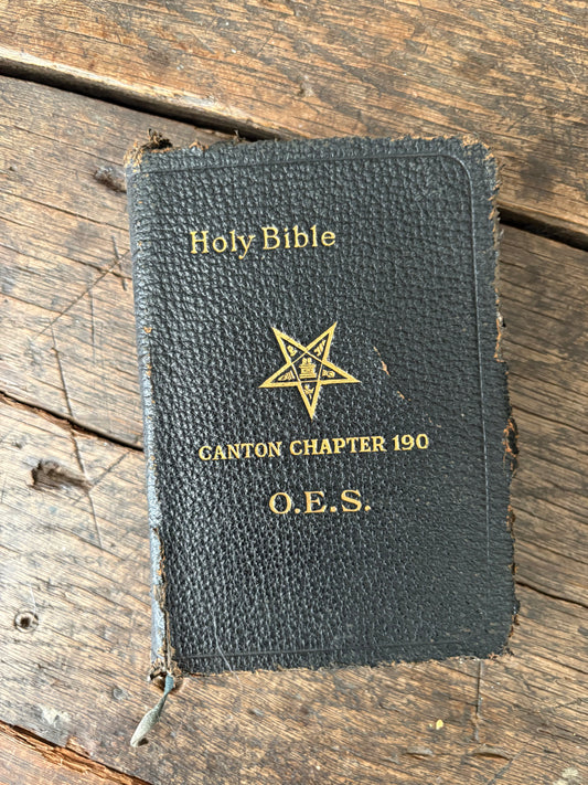 Antique 1920 leather bible