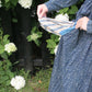 Antique victorian calico blue house dress