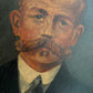 Antique portrait of man on board