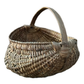 Antique primitive buttocks gathering basket