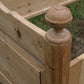 Antique English knotty pine sleigh bed | Twin