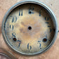 Vintage metal clock face set of two