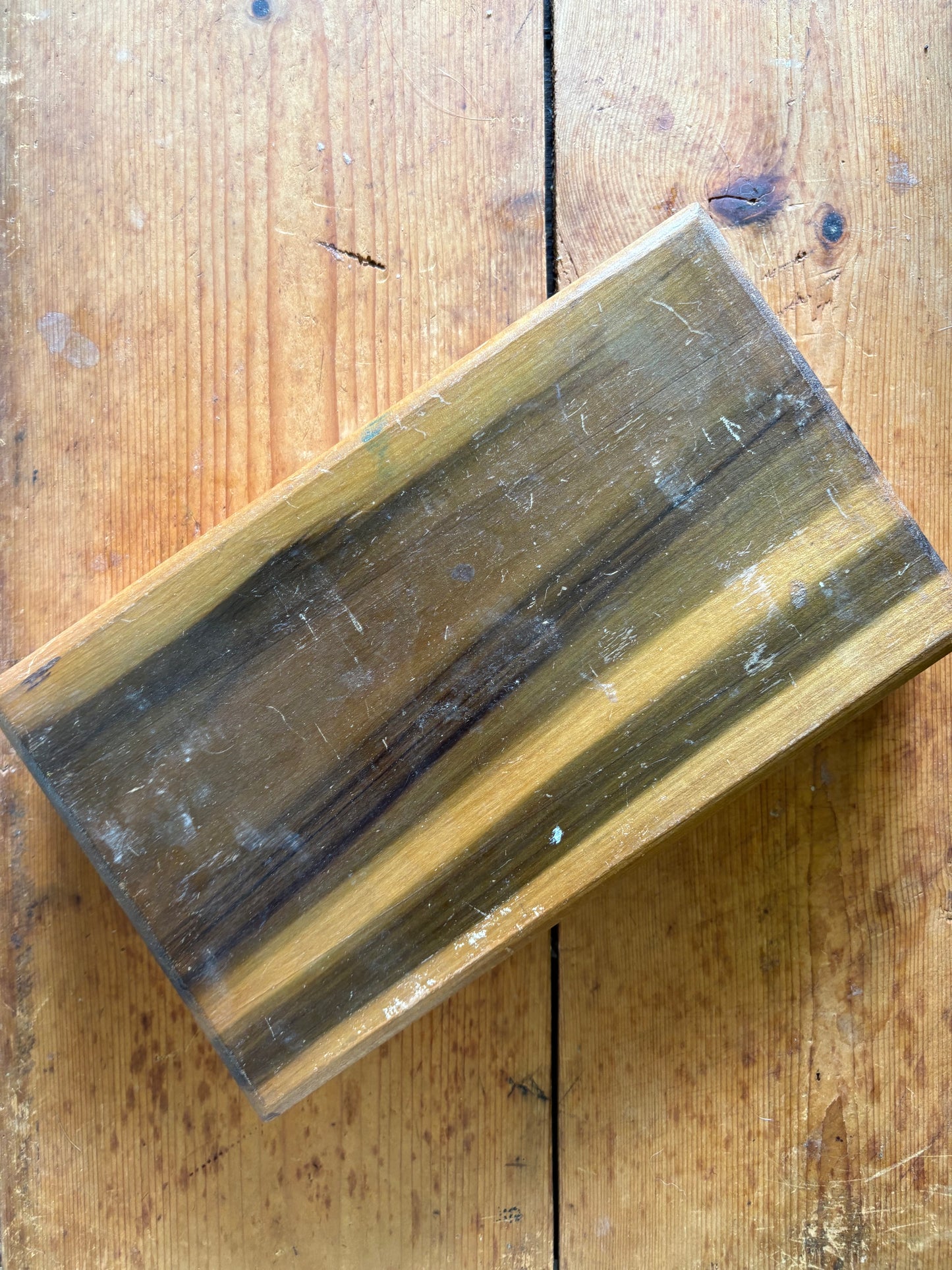 Vintage art supply box | paint & paint palette