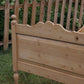 Antique English knotty pine sleigh bed | Twin