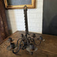 Antique wrought iron candle chandelier
