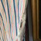 Rare Antique red & blue ticking mattress | wool filled