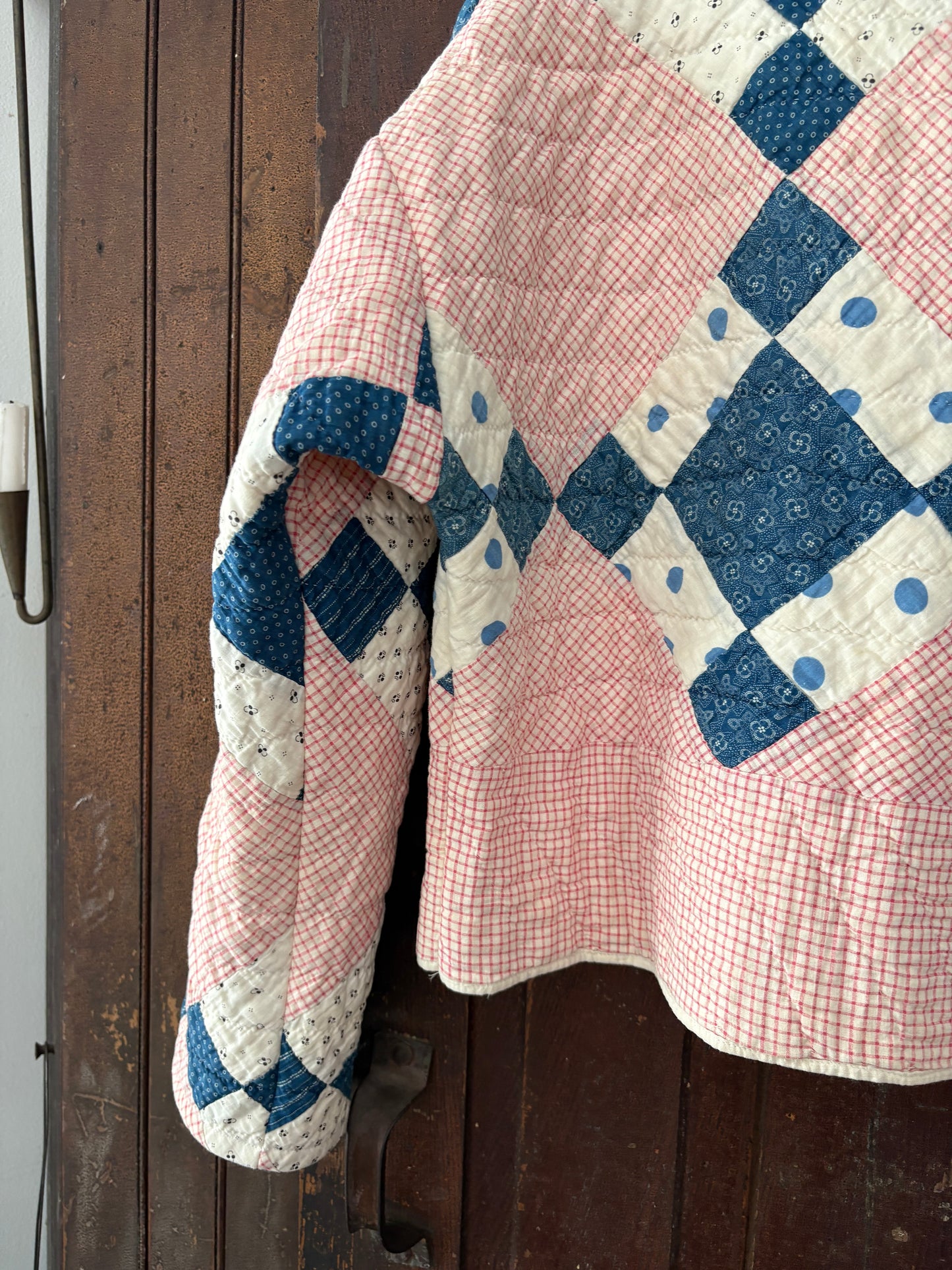 Vintage handmade quilt crewneck