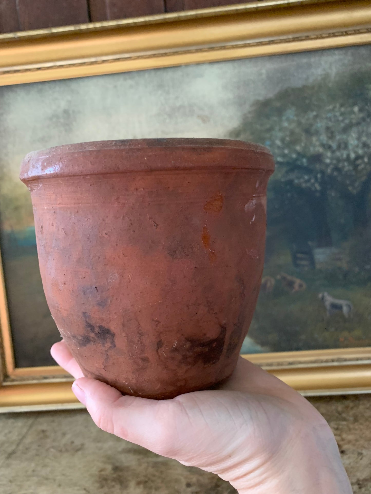 Antique terracotta pot
