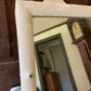 Antique small scalloped mirrored cabinet