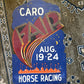 Vintage Fair cardboard poster | horse racing